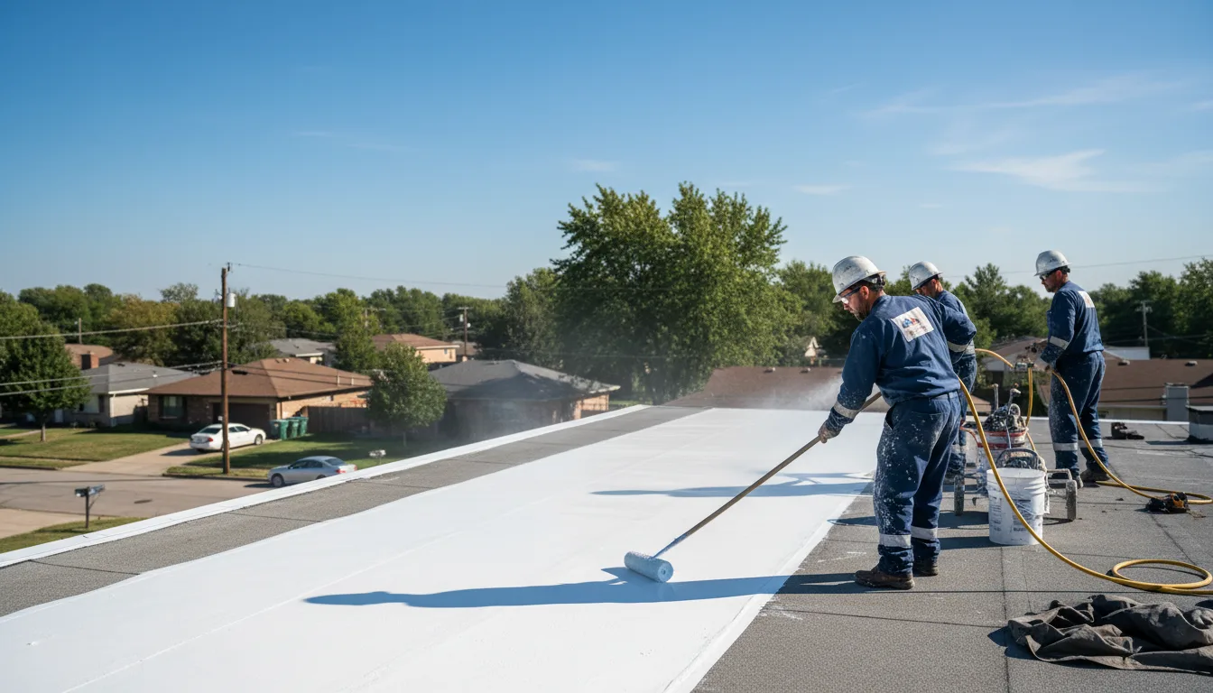 Commercial roof coating in Lawn, PA near me